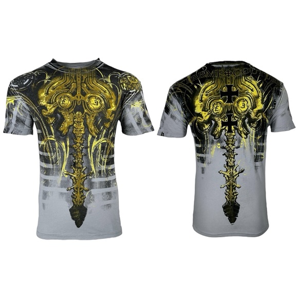 Xtreme Couture by Affliction Men's T-Shirt Panic - Picture 2 of 8